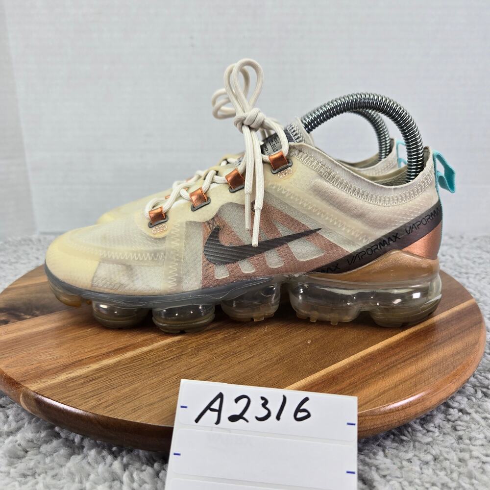 Nike Women 7.5 Air Vapormax 2019 SE Phantom Metallic Pewter Gym Running Shoe